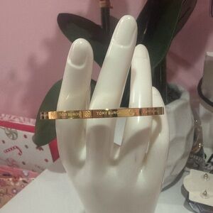 Tory Burch Gold Logo Bracelet